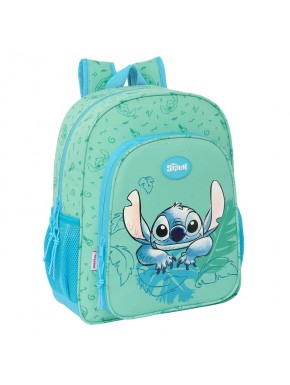 Mochila azul Stitch de Disney con diseño adaptable