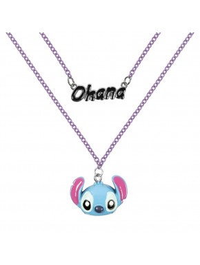 Collier Disney avec Ohana et Stitch