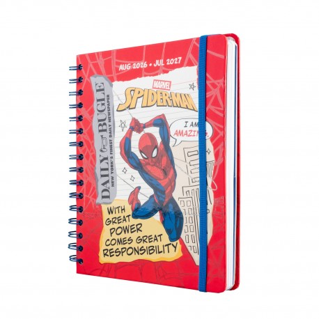 Agenda escolar Spiderman Marvel 2026/2027 formato A5