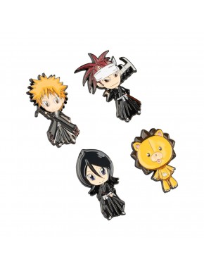 Set de cuatro pins de personajes de Bleach