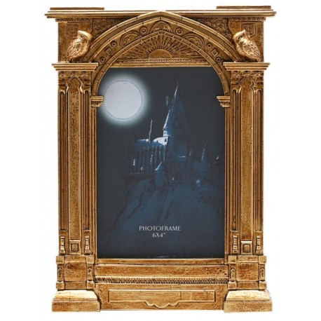 Porta-retrato dourado Hogwarts Harry Potter