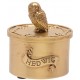 Caixa de joias dourada Hedwig Harry Potter em resina