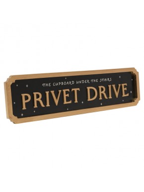 Cartel de metal de Privet Drive de Harry Potter