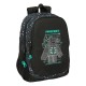 Sac à dos Safta Minecraft noir avec design d'écran sur le devant