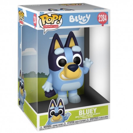 Figura POP Jumbo Bluey de 25cm de Funko en caja
