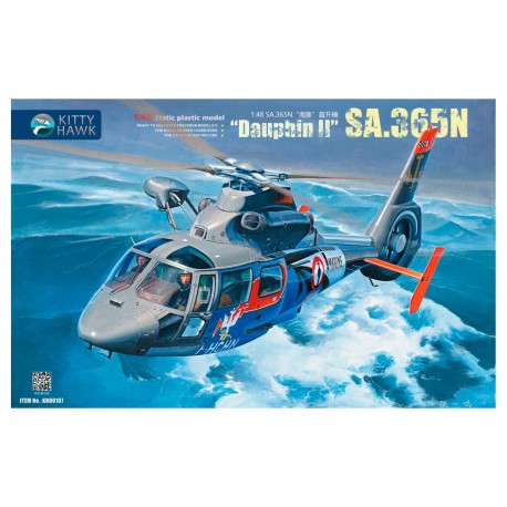 Kit de maquete de helicóptero SA.365N Dauphin II 1/48