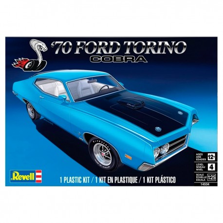 Maquete em escala 1/25 do '70 Ford Torino Cobra da Revell