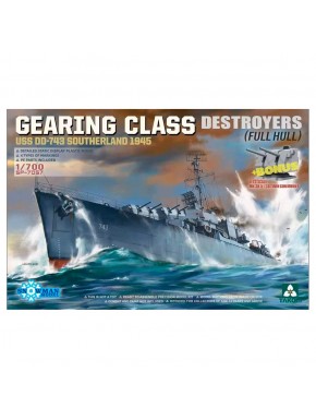 Maquete do Destroyer USS DD-743 Southerland 1945 escala 1/700