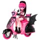 Muñeca Draculaura con scooter Monster High de Mattel