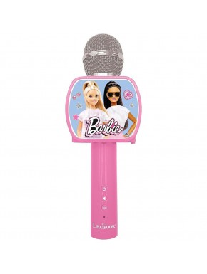 Microphone karaoke Barbie rose avec Bluetooth