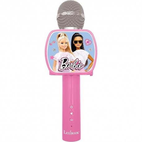 Microphone karaoke Barbie rose avec Bluetooth