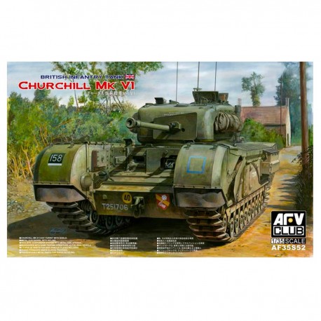 Kit de modelo em escala Churchill MK.VI 1/35 da AFV Club