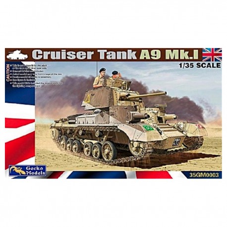 Maquette du Char de Croisière Mk. I, A9 Mk.1 à l'échelle 1/35