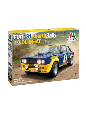 Maquete do Fiat 131 Abarth Rally Olio Fiat da Italeri em escala 1/24