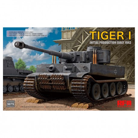 Modelo tank Tiger I 1/35 producción inicial 1943