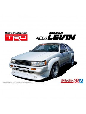 Modèle à l'échelle 1/24 TRD AE86 Corolla Levin 1983 par Aoshima