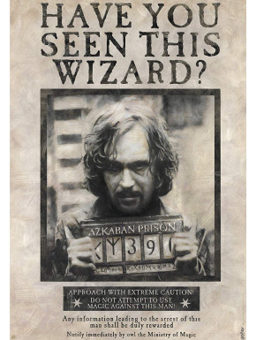 Poster Wanted Sirius Black Harry Potter