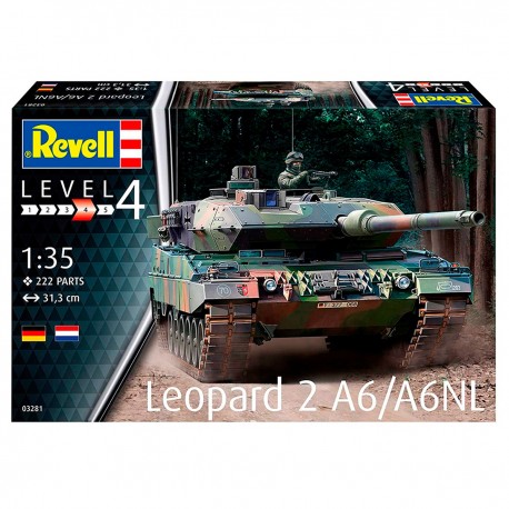 Kit maquette char Leopard 2A6/A6 NL à l'échelle 1:35