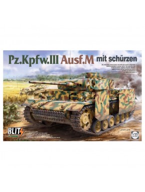 Maqueta del tanque Pz.Kpfw. III Ausf. M mit schürzen escala 1/35