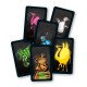 Caixa do jogo de tabuleiro Dodelido com cartas coloridas