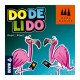 Caixa do jogo de tabuleiro Dodelido com cartas coloridas