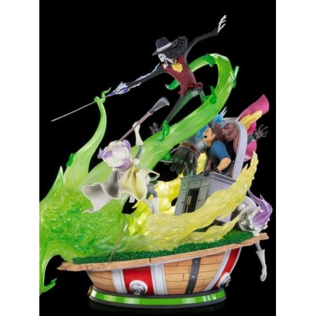 Figurine de Brook de One Piece en diorama HQS Dioramax