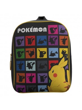 Mochila Pokémon 30cm con diseño de Pikachu y colores