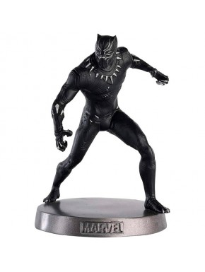 Figurine en métal Black Panther Civil War dans une boîte décorative.