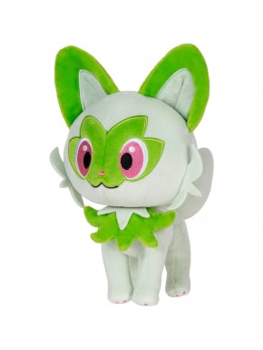 Peluche Sprigatito Pokémon verde de 20cm