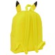 Mochila amarela Pikachu Pokémon com orelhas