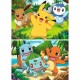 Caixa de quebra-cabeça Pokémon Ravensburger com personagens Pikachu e Eevee