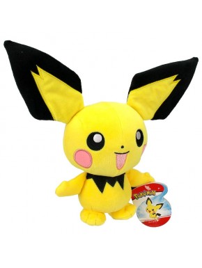 Peluche Pichu de Pokémon amarillo de 20 cm