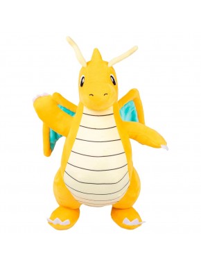 Peluche Dragonite Pokémon 30 cm amarillo y azul