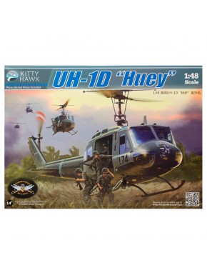 Maquette d'hélicoptère UH-1D Huey de Kitty Hawk à l'échelle 1/48