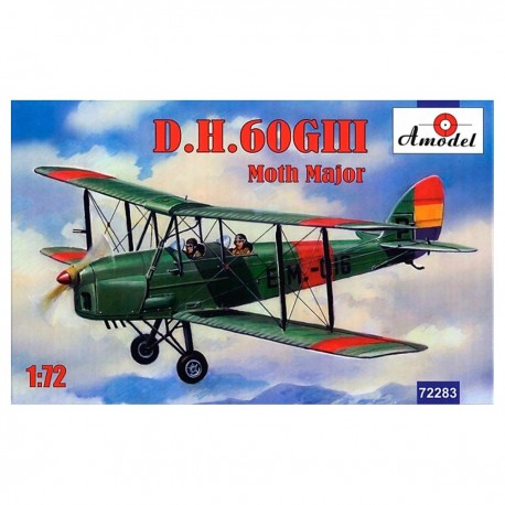 Maquette d'avion Amodel D.H.60 GIII Moth Major 1/72