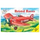 Modelo em escala Bristol Racer 1/72 AviS em vermelho