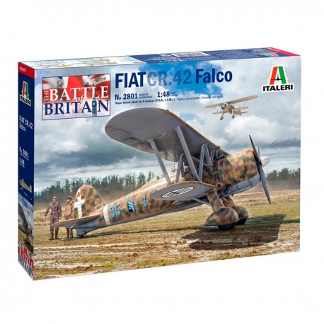 Maquette d'avion FIAT CR.42 Falco d'Italeri à l'échelle 1/48