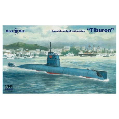 Modèle à l'échelle 1/144 du sous-marin espagnol Tiburon