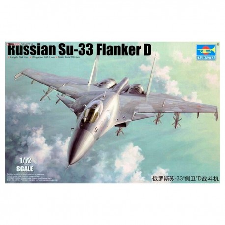 Maquete do avião SU-33 Flanker D da Trumpeter
