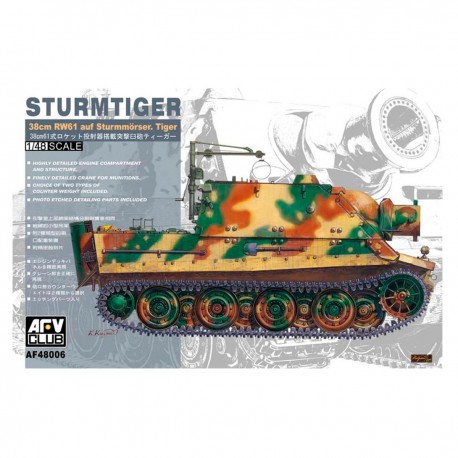 Modelo Sturmtiger escala 1/48 da AFV Club