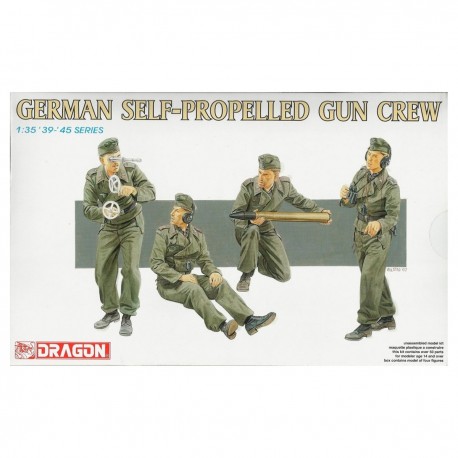 Cuatro figuras de tripulación alemana Segunda Guerra Mundial a escala 1/35