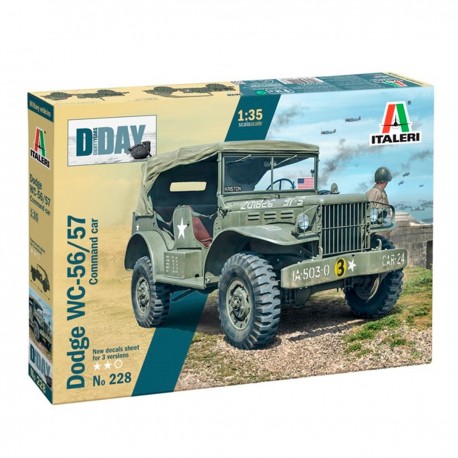 Caja de la maqueta Dodge Staff Car WC56 de Italeri a escala 1/35