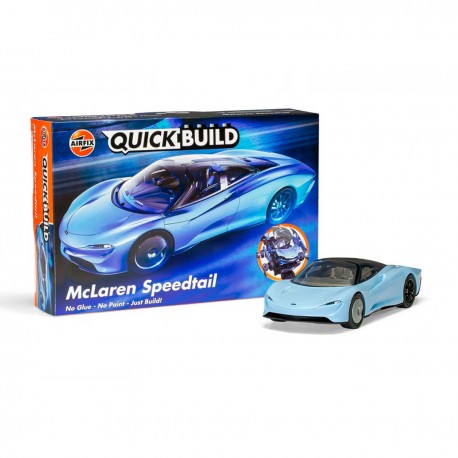 Modèle de construction McLaren Speedtail bleu clair