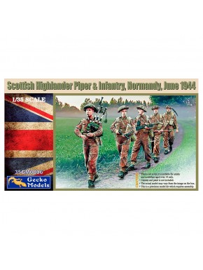 Kit modèle 1/35 Highlander Piper et Infanterie en Normandie