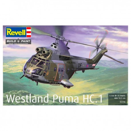 Maquete helicóptero Westland Puma HC.1 da Revell em 1:144