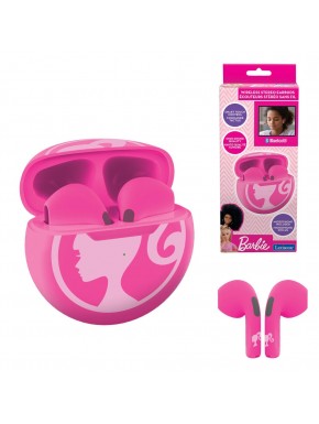Écouteurs sans fil Barbie rose avec boîtier de charge