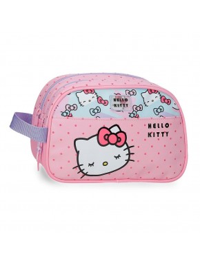 Neceser rosa Hello Kitty adaptable a carrito