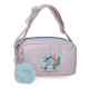 Bolsa tiracolo Disney Stitch From Hawaii com pompom azul