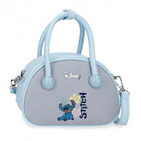 Sac Disney Stitch en denim avec fleurs Tiki