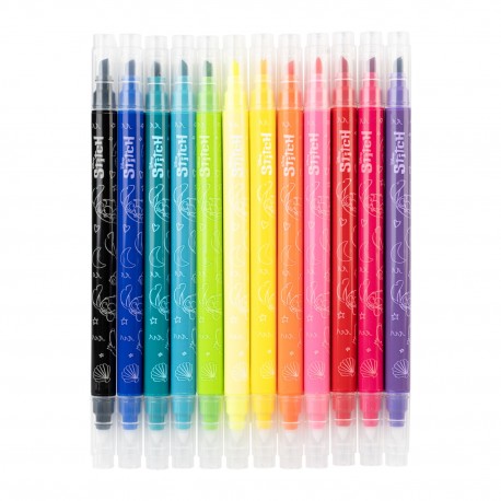 Ensemble de 12 marqueurs effaçables Disney Stitch couleurs